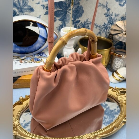 🆕 OROTON 🧿 NWOT Gretel Mini Top Handle, Rosewood Pink - Picture 4 of 16